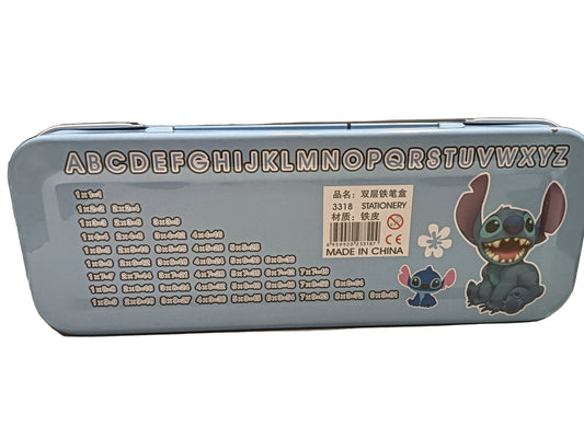 Stitch Pencil Box | Cute Character Geometry Case with Accessories
