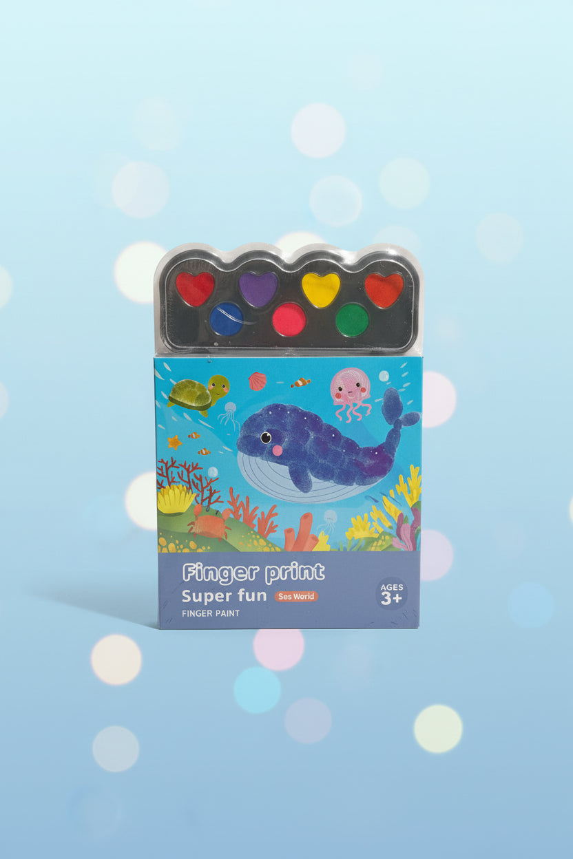 Finger Print Colouring Book