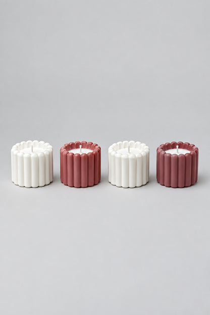 Aroma Scented Candles  | Pastel Polystone Jar Candles