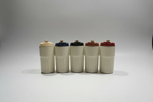 Portable Insulated Coffee Mug with Straw & Lid | Stainless Steel Travel Tumbler