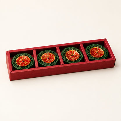 Chakri Firecracker Wax Candle Set | Festive Decorative Spinning Candle Light