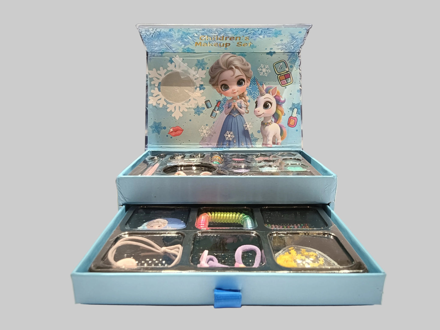 Frozen Theme Openable Real Makeup Kit | Cosmetic Beauty Set for Kids