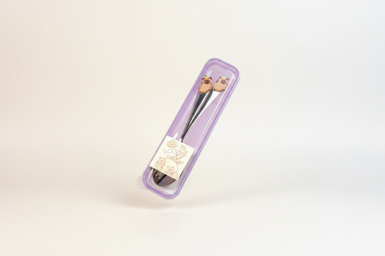 Capybara Cutlery Set