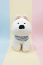 Cute Plush White Dog Toy