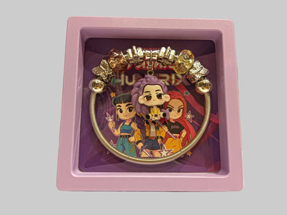 K-Pop Character Charm Bracelet | Trendy Beaded Wristband for Fans