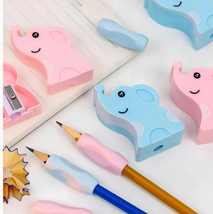 Elephant Sharpener with Grip Set