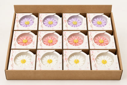 Flower Shaped Scented Candle | Aesthetic Floral Concrete Pot Candle