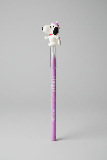 Cute Snoopy Character Topper Writing Pencils | Pastel Lead Pencils with Cute Dog Figurines