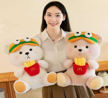 Fries Teddy Soft Toy Blanket
