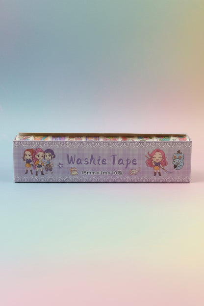 K-Pop Washi Tape Set | Decorative Crafting & Scrapbook Tapes