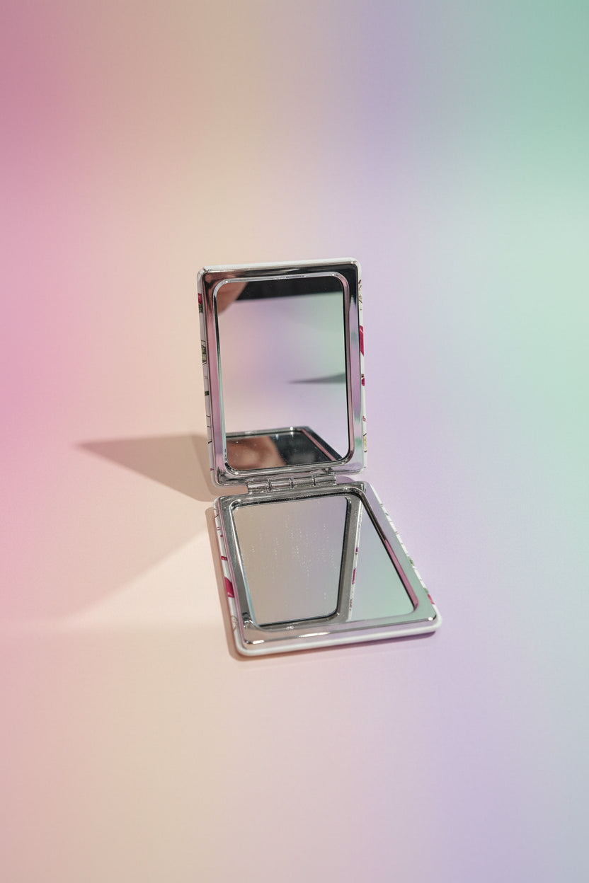 Cute Portable Compact Cosmetic Mirror | Mini Pocket Vanity Mirror