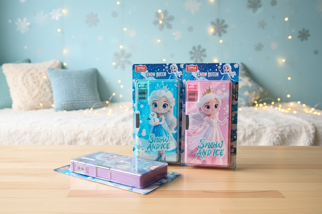 Large Geometry Box With Sharpener - Girls