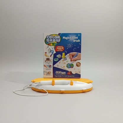 Magical Paint Brush Color Draw Set | Mess-Free Light-Up Painting Activity Kit for Kids