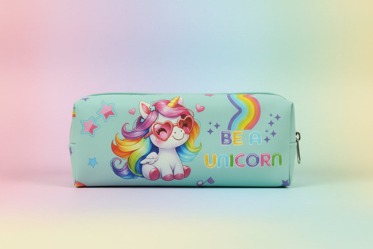 Cute Unicorn Stationery Pouch | Aesthetic Pencil Case & Organizer