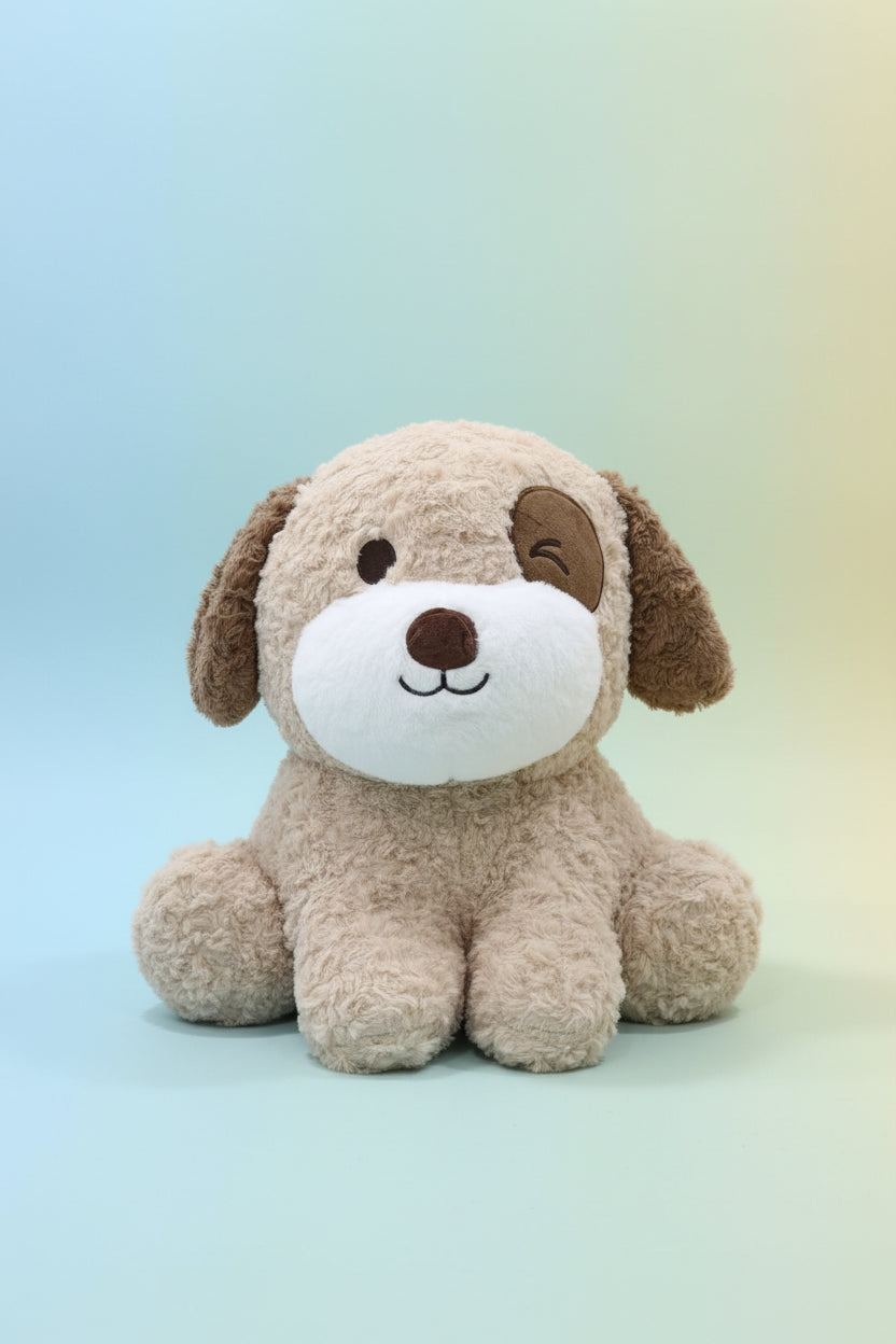 Cute Plush Sitting Dog Toy