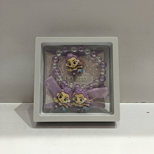 K-Pop Bracelet & Hair Clip Gift Combo | Cute Fashion Accessory Set for Fans