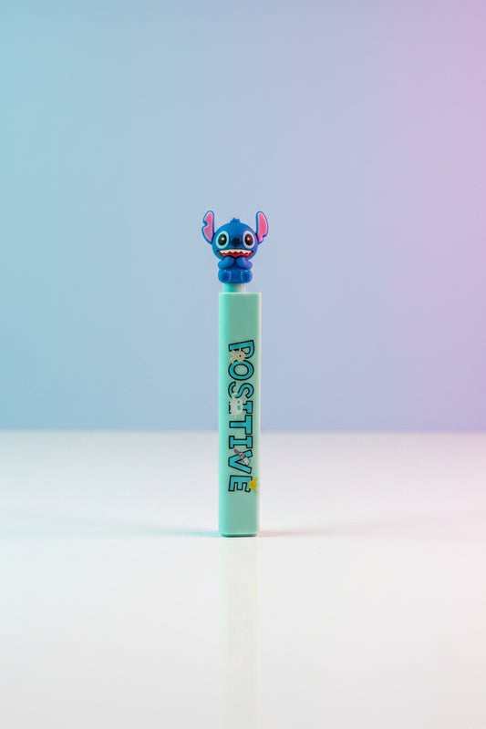 Stitch 2-in-1 Cartoon Character Ruler Pen | Sliding Mini Ruler