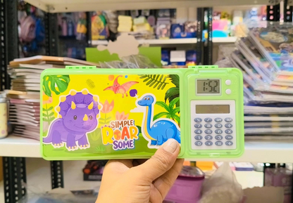 Lock Geometry box with Clock and Calculator