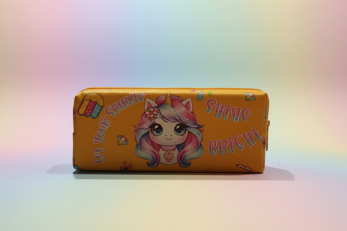 Cute Unicorn Stationery Pouch | Aesthetic Pencil Case & Organizer