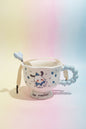 Cute Ceramic Mug with Matching Spoon | Aesthetic Drinkware & Gift Cup