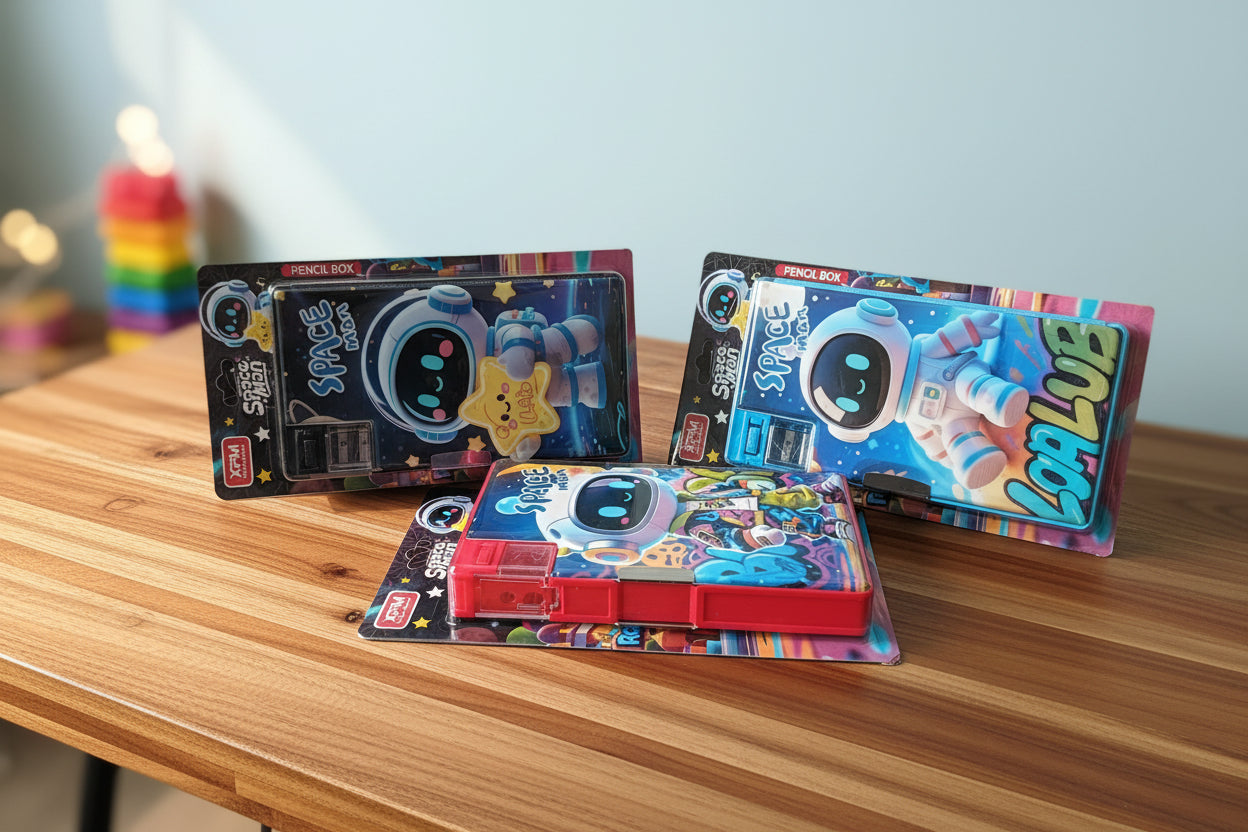 Large Geometry Box With Sharpener - Boys