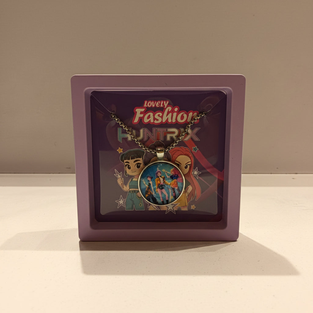K-Pop Character Pendant Necklace | Trendy Fashion Accessory for Fans