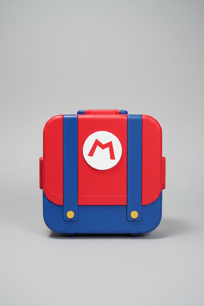 Mario Theme Multi-Compartment Bento Lunch Box with Cutlery Set | Leak-Proof Meal Container for Kids & Adults
