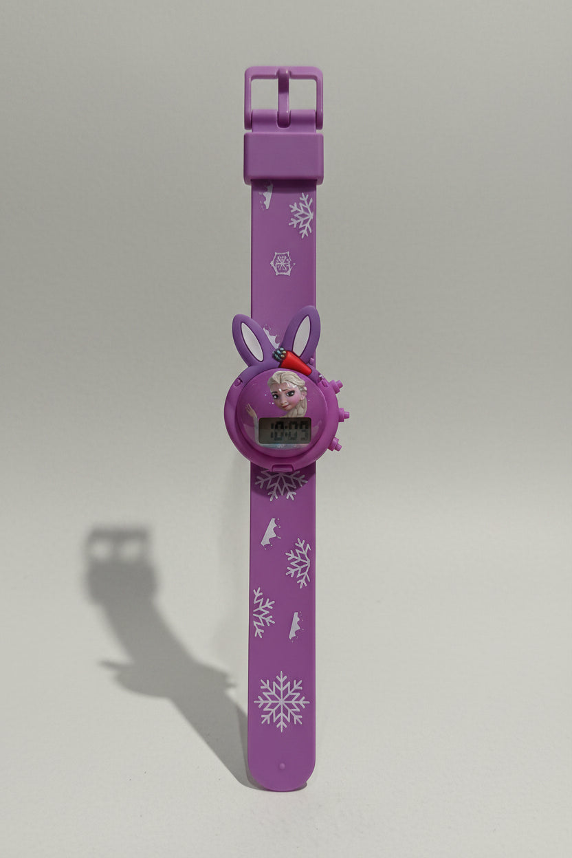 Character Wristbands / Slap Bands Set with Digital Watch | Cute & Fun Kids Accessories