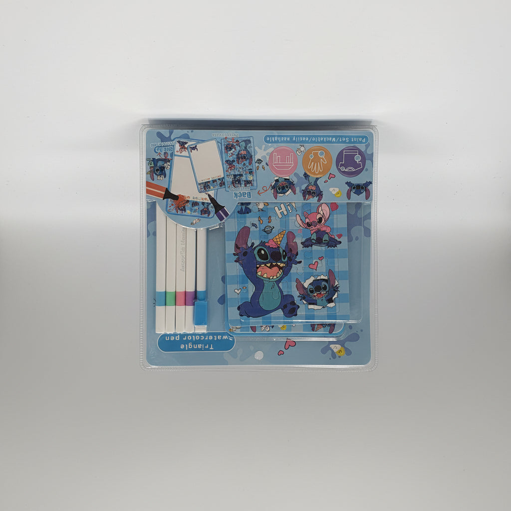 Vibrant Washable Watercolor Pen Set | Cute Character Painting Kit for Kids