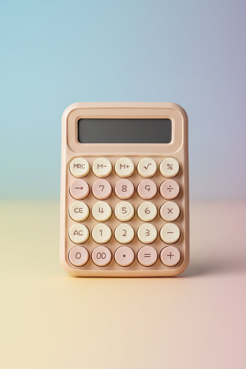 Compact LED Light-Up Electronic Calculator | Fun Desk Tool