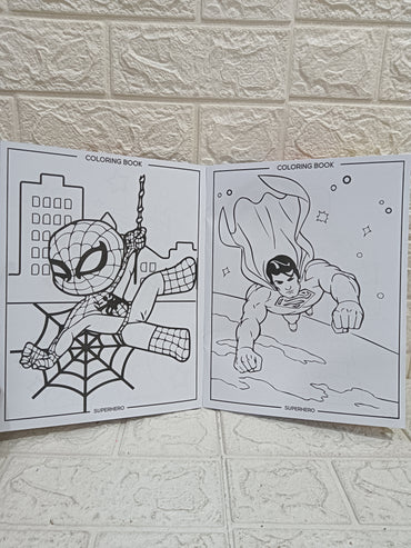 Superhero Colouring Book