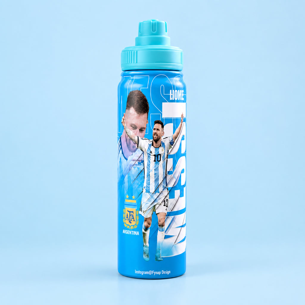 Football Theme Insulated Stainless Steel Water Bottle - 800 ml