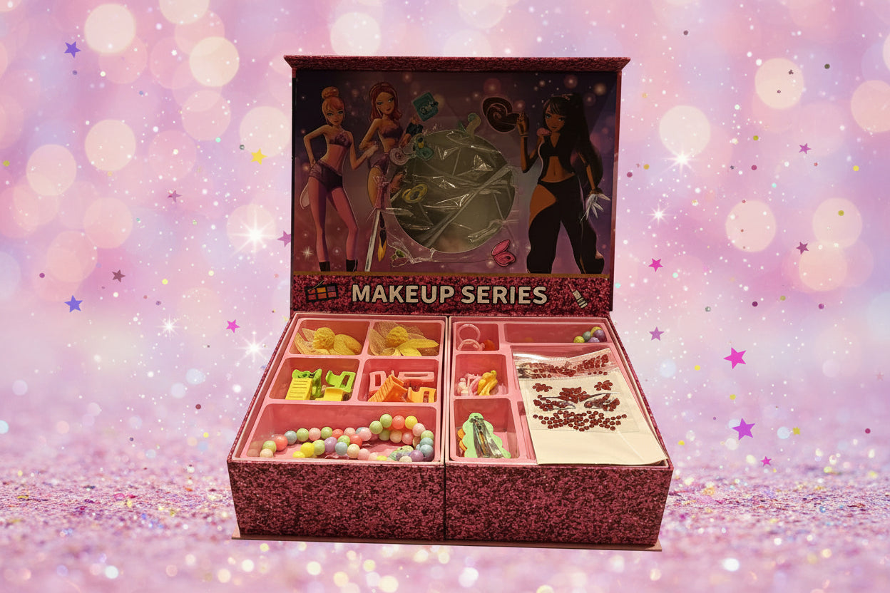 K-Pop Theme Openable Real Makeup Kit | Cosmetic Beauty Set for Kids & Fans
