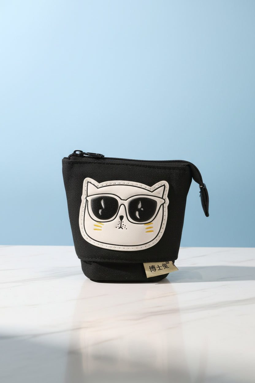 Cute Funky Expandable Pencil Pouch | Pop-Up Standing Pencil Case