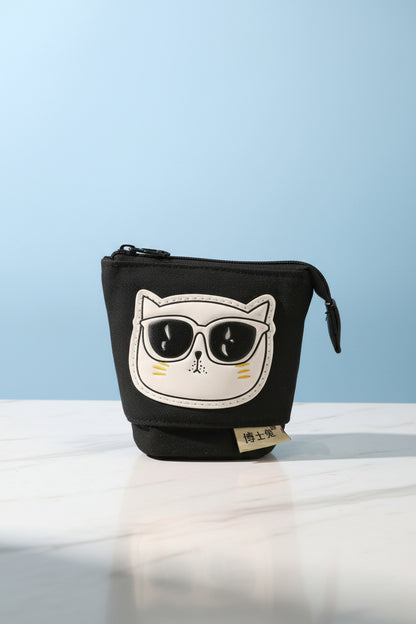 Cute Funky Expandable Pencil Pouch | Pop-Up Standing Pencil Case