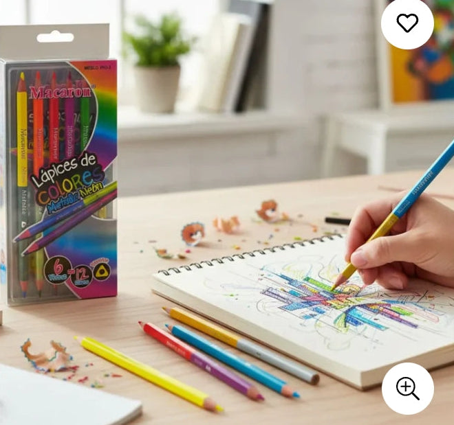 Neon Metalic Colour Pencil