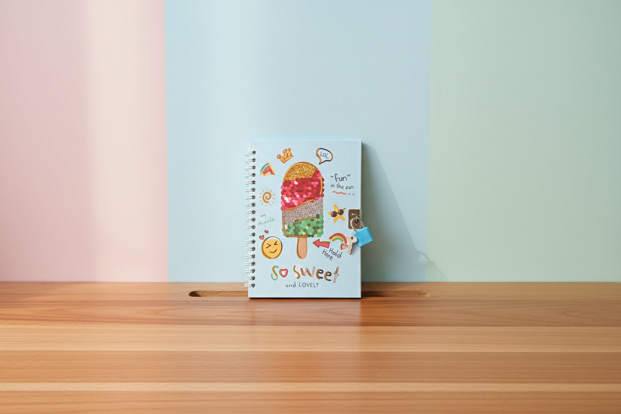 Cute Lock Diary
