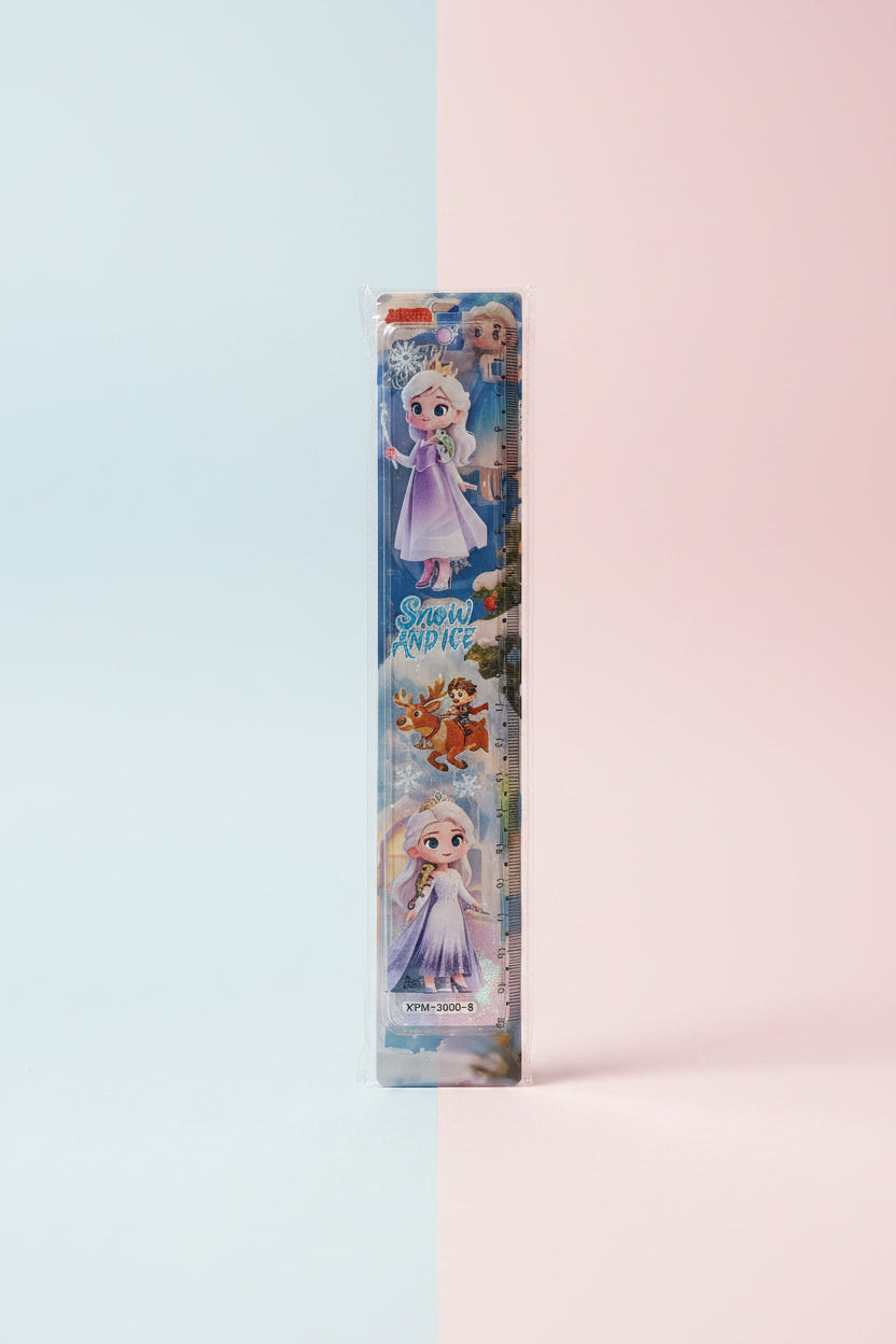 Frozen Water Glitter Ruler | Aesthetic Measuring Tool & Stationery