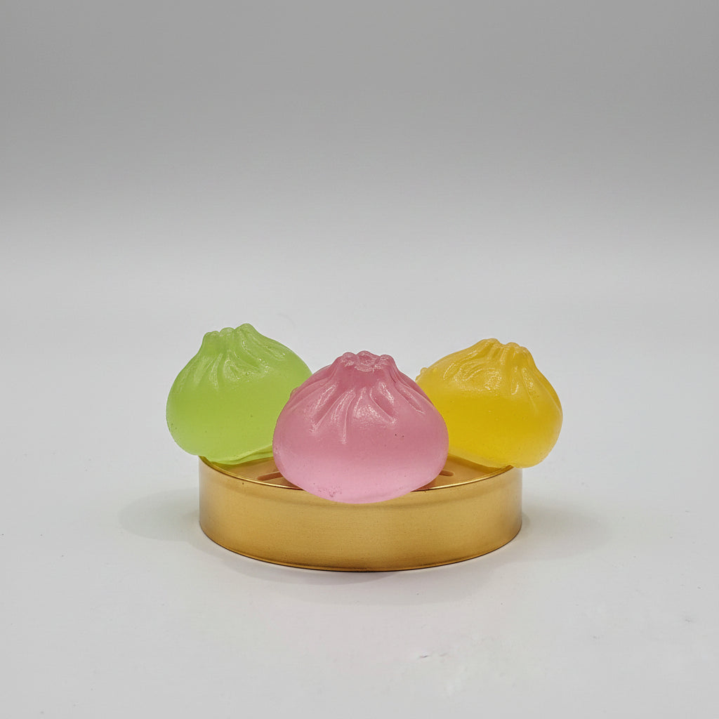 Cute Glowing Steamed Momos Squishy | Glow-in-the-Dark Momo Stress Toy for Kids