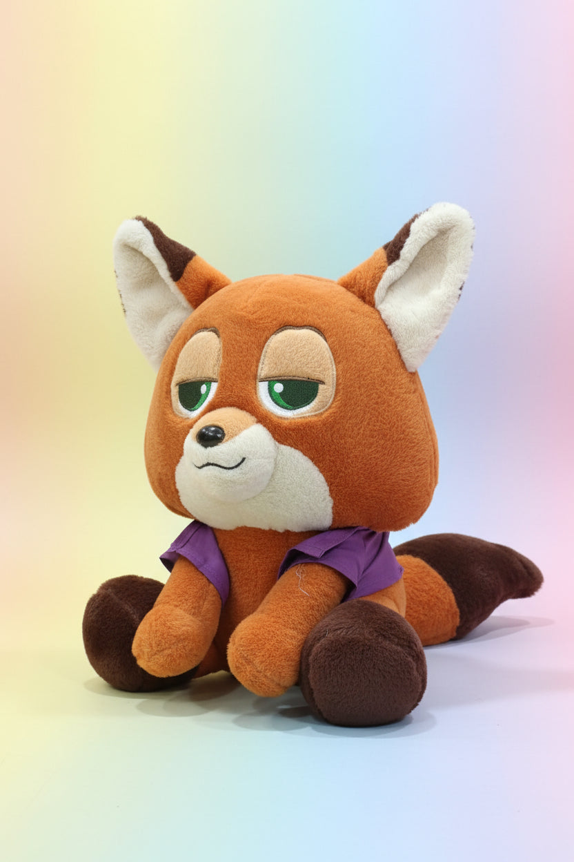 Cute Plush Fox Toy with Jacket