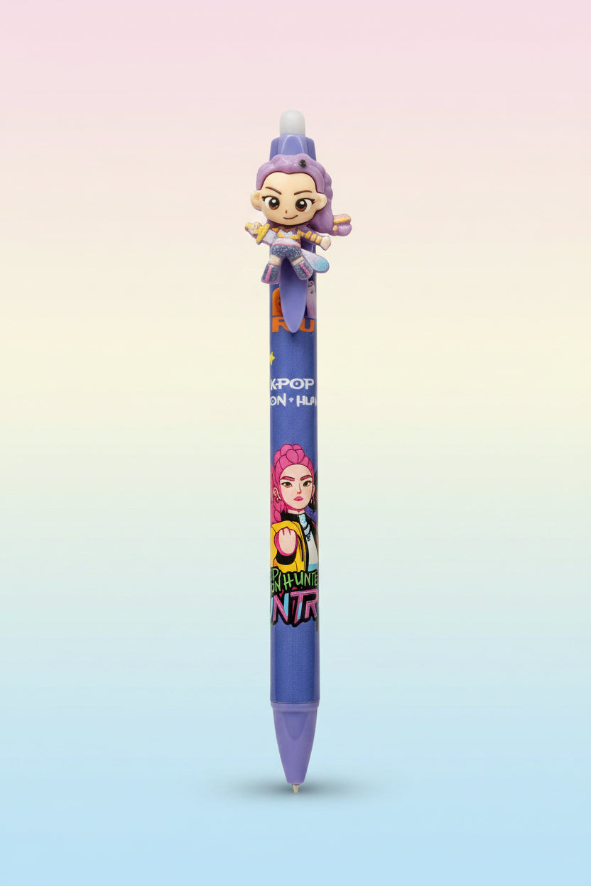 K-Pop Demon Hunters Erasable Gel Pen | Aesthetic Idol Writing Tool