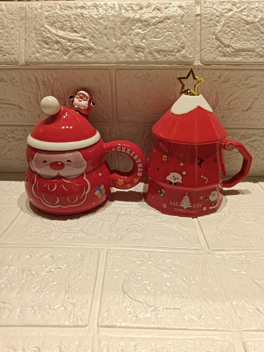 Christmas Mug With Lid And Spoon