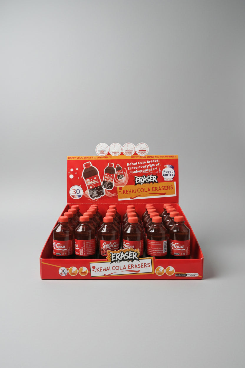 Soft Drink Bottle Eraser | Fun Mini Beverage Erasers