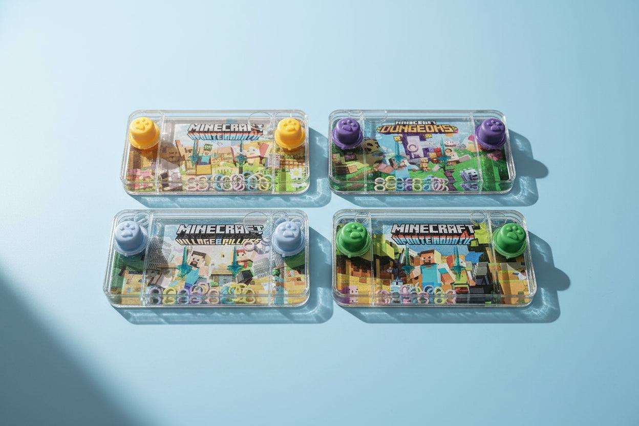 Minecraft Water Game | Minecraft Theme Water Ring Toss Game | Handheld Water Game Toy | Minecraft Theme Return Gift for Kids
