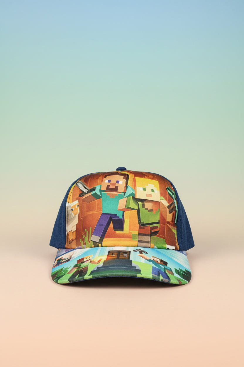 Minecraft Adjustable Cap | Pixel Character Sun Hat