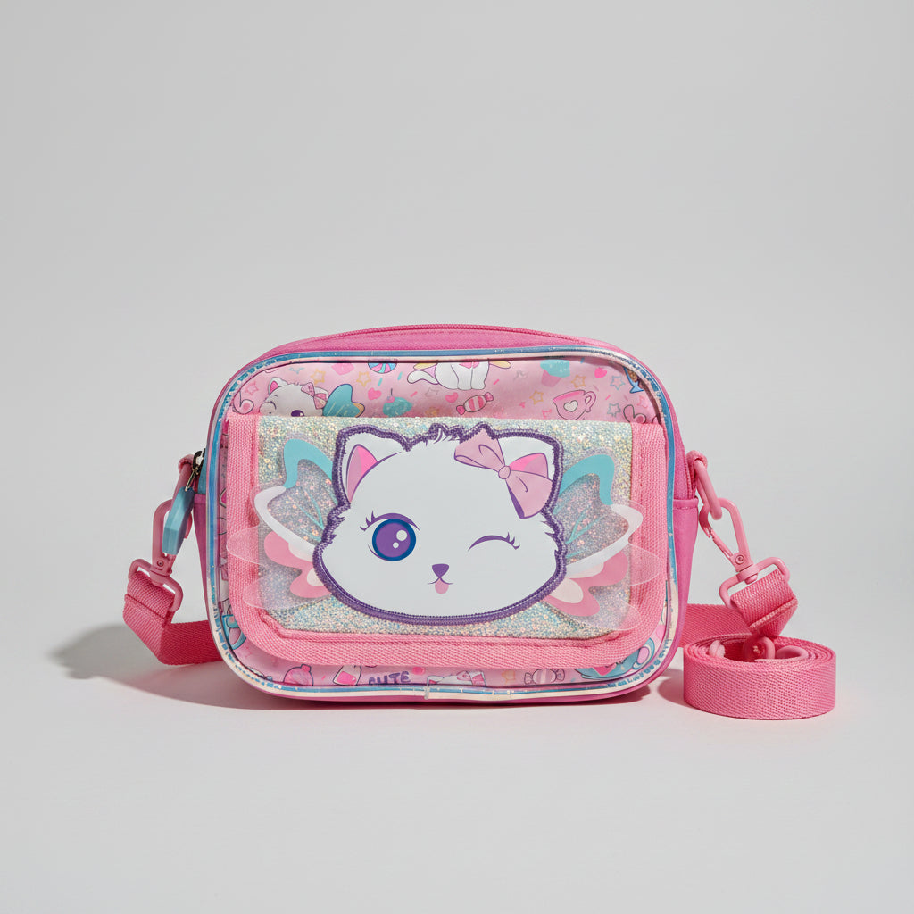Cute Character Shoulder Crossbody Pouch & Purse | Portable Travel Bag for Kids
