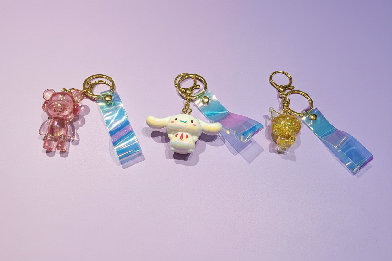 Creative Character Keychain | Stylish Bag & Key Accessory