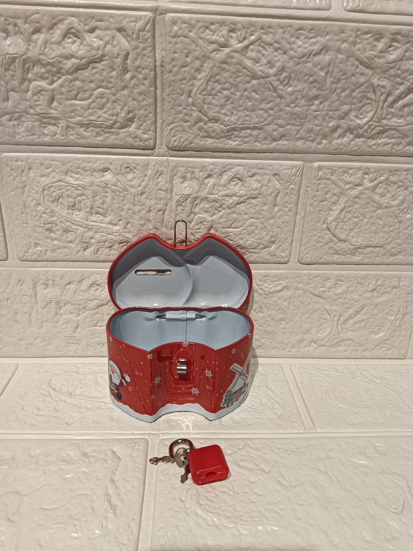 Christmas Heart Shape Money Bank