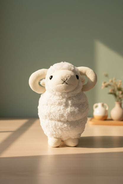 Cute Plush White Sheep Toy