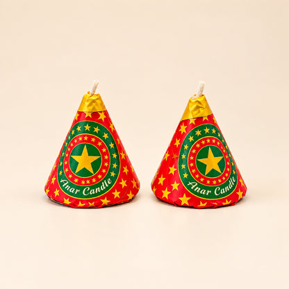 Anar Firecracker Wax Candle Set | Festive Decorative Wax Light